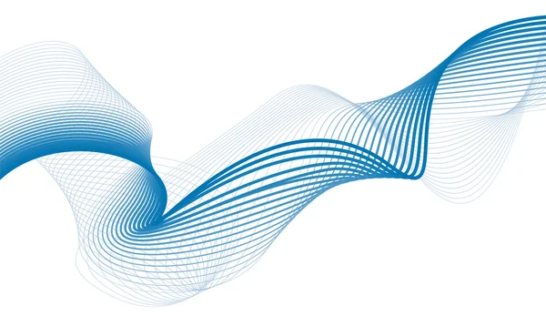 波浪状的彩色线条流畅的演示文稿存贮器的波背景 — 图库矢量图片