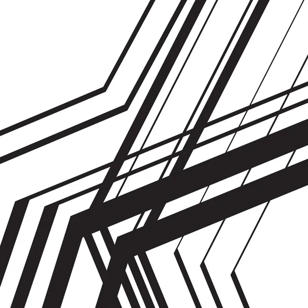 Abstrait noir lignes arrière-plan éléments de conception — Image vectorielle