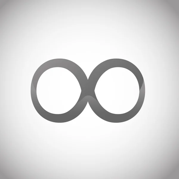 Infinity symbol unlimited sign vector icon — Stock Vector