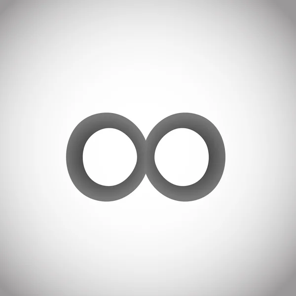 Simbolo infinito icona vettoriale segno illimitato — Vettoriale Stock