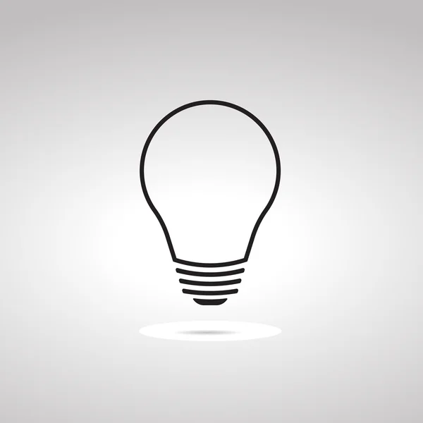 Light bulb icon idea symbol, sign element — Stock Vector