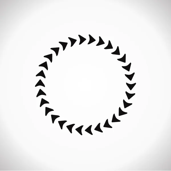 Kulatý šipka, smyčka ikonu obnovení obnovit kruh znovu načíst opakované použití — Stockový vektor