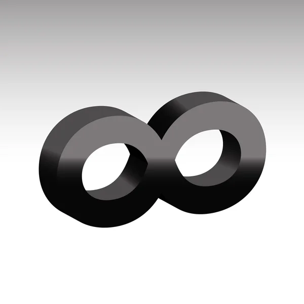 Infinity symbol unlimited sign vector icon — Stock Vector