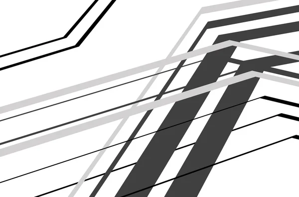 Abstracto negro líneas fondo elementos de diseño Vector de stock