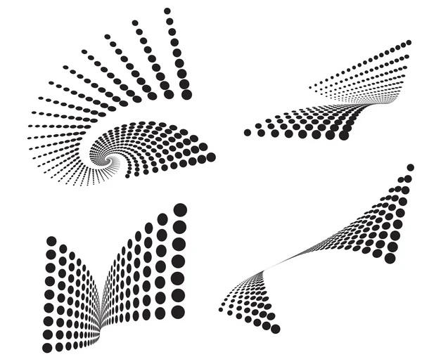 Patroon van de achtergrond van halftone puntjes bezaaid zwart-wit CHTERGRO Stockvector