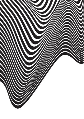 Optik sanat arka plan tasarımı siyah ve beyaz