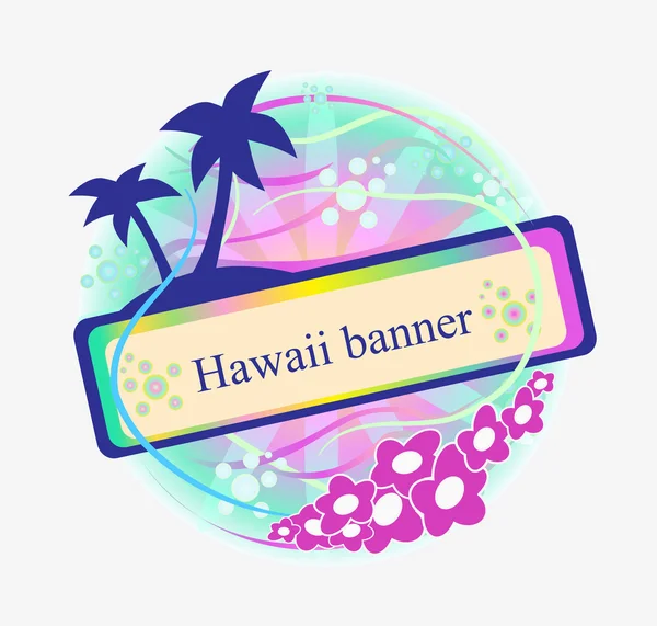 Hawaii achtergrond — Stockvector