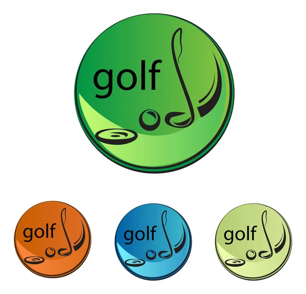 Timbre golf — Image vectorielle