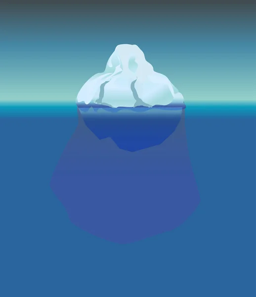 Vettore di iceberg — Vettoriale Stock