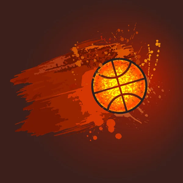 Баскетбольный гранж — стоковый вектор