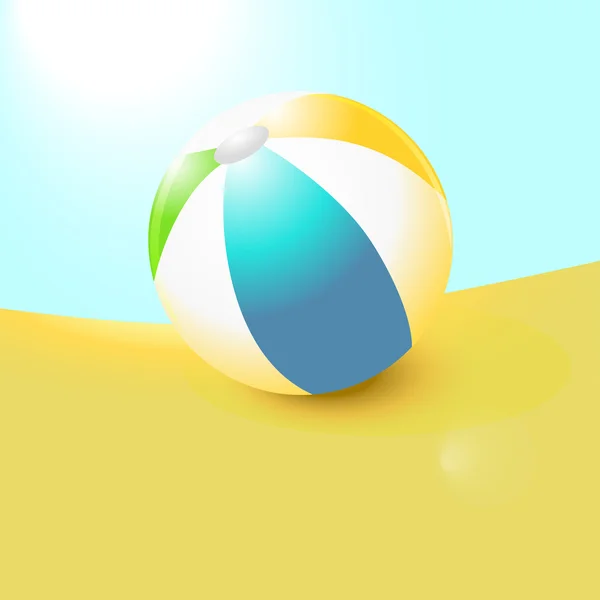 Pallone da spiaggia — Vettoriale Stock
