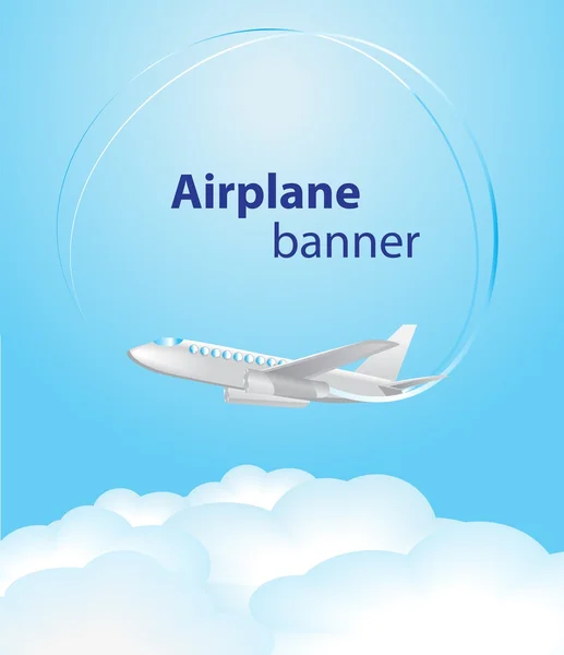 Flugzeugbanner — Stockvektor