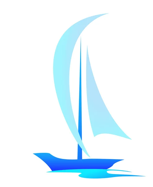 Sail boat — Stock Vector