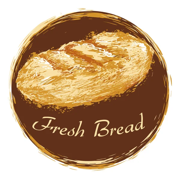 新鲜的面包标签 — 图库矢量图片
