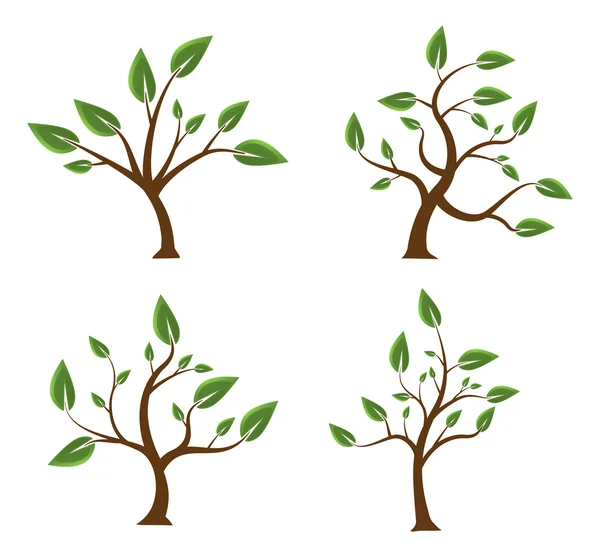 Four trees Vector Graphics