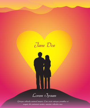 Düğün kartı şablonu