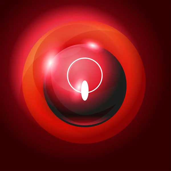 Bouton rouge — Image vectorielle