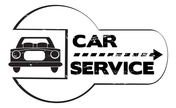 Timbre service voiture — Image vectorielle