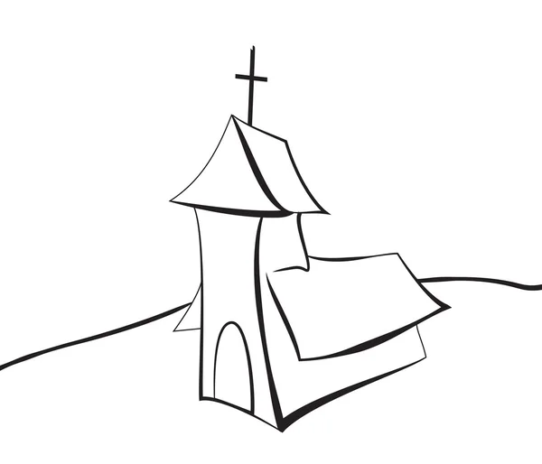 Vit kyrkliga ikon — Stock vektor