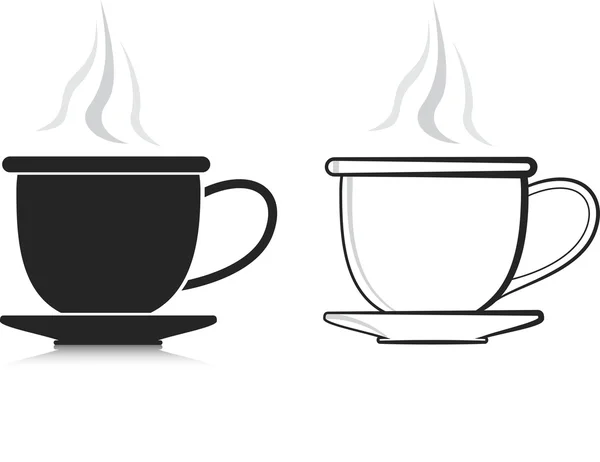 Xícaras de café conjunto — Vetor de Stock