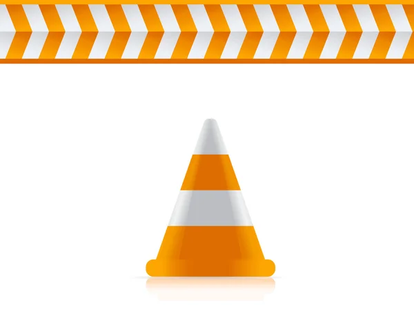 Construction cone — Stock Vector