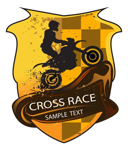 Sarı motocross simgesi