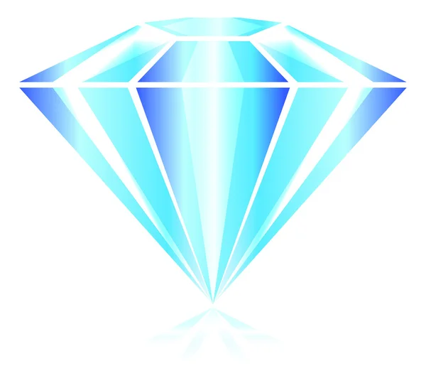 Diamond isolated — Stock Vector