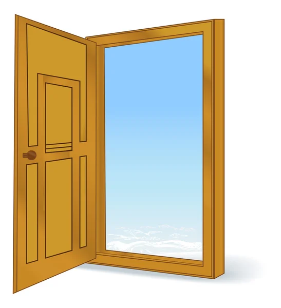 Otwarte drzwi — Wektor stockowy