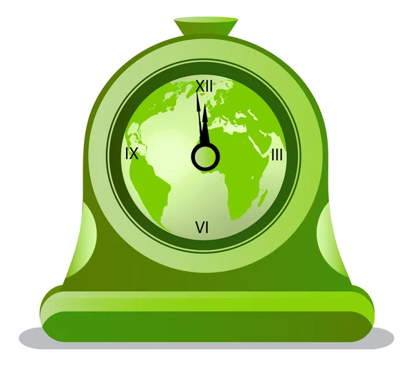 Eco-lähtölaskenta kello — vektorikuva