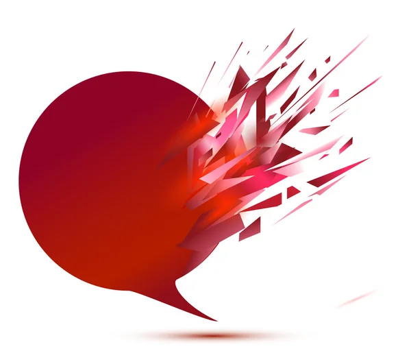Explosion de la bulle vocale — Image vectorielle