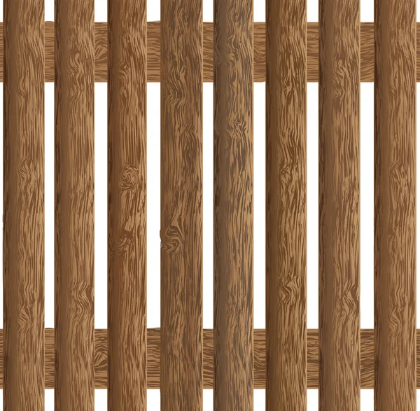 Wooden railing fence — Stock Vector