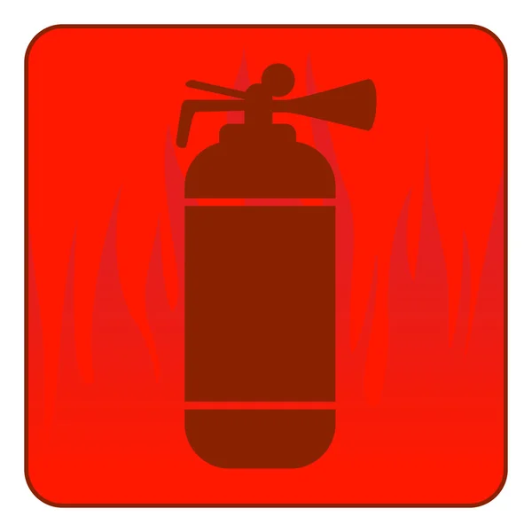 Yangın söndürücü sembolü — Stok Vektör