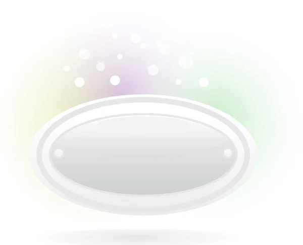 Cerchio di vetro grigio — Vettoriale Stock