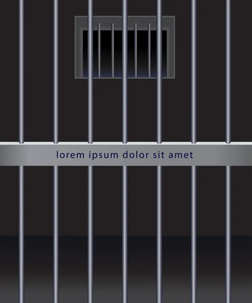 Barres d'acier de prison — Image vectorielle