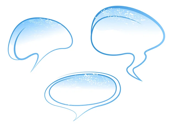 Blue speech bubbles — Stock Vector