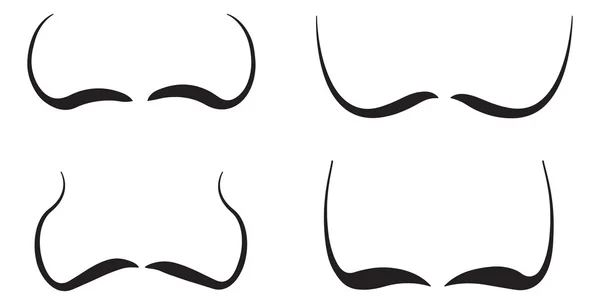 Conjunto de bigotes — Vector de stock