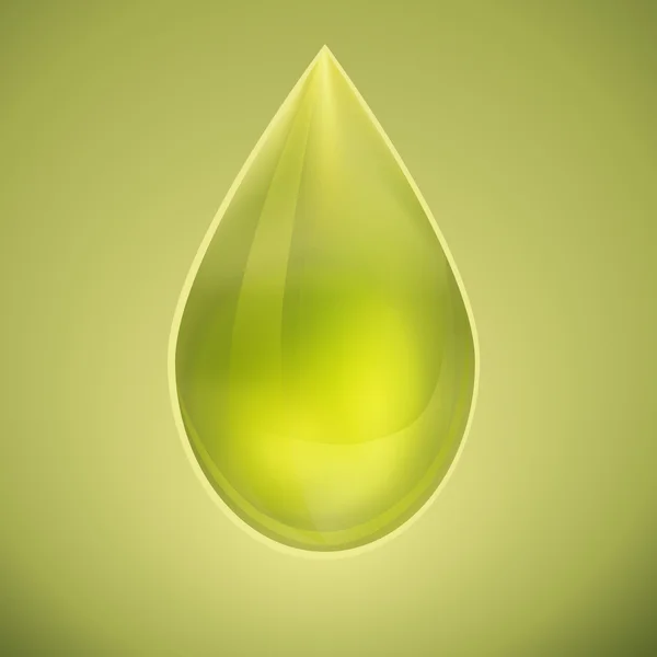 Olive oil drop — Stock Vector