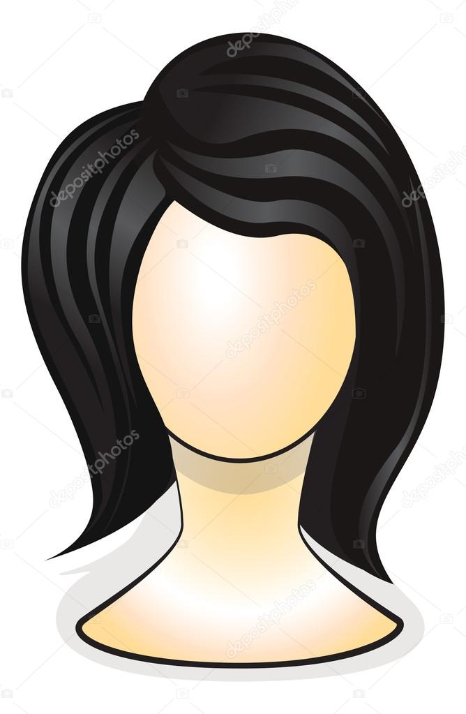 Black Green Wig Mannequin Head White Background Stock Photo by ©Marti157900  388604362