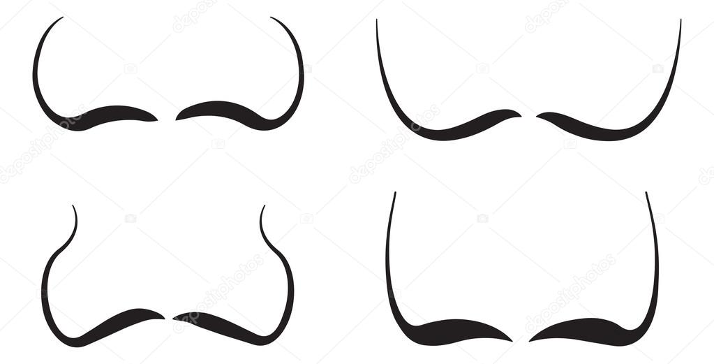 Conjunto de bigodes — Vetores de Stock © amudsen #58249649