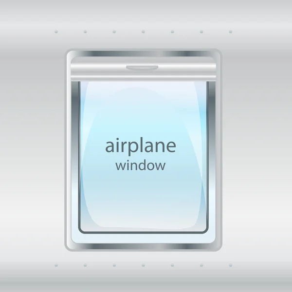 Окно самолета — стоковый вектор