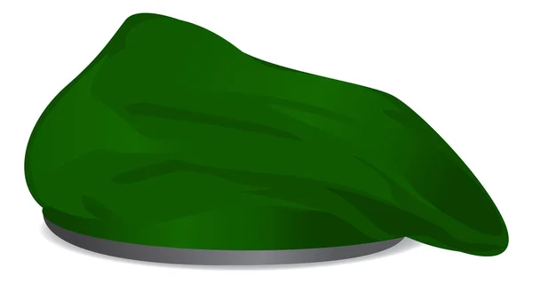 Béret vert — Image vectorielle