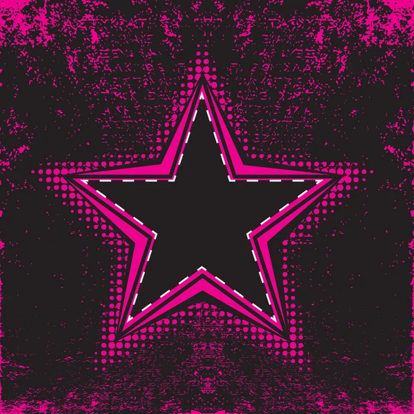 レトロなスタイルの 4 つ星の背景 — ストックベクタ