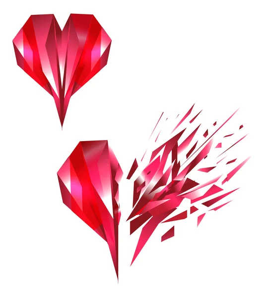 Symbole cardiaque — Image vectorielle