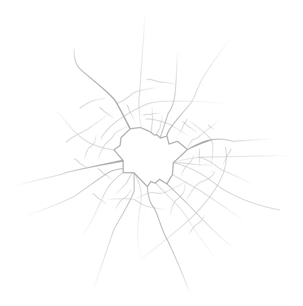 Verre cassé et broyé — Image vectorielle