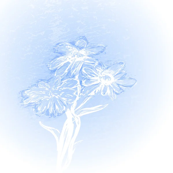 Hermosas flores de hielo — Archivo Imágenes Vectoriales