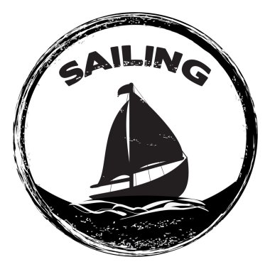 Grunge yelken damgası