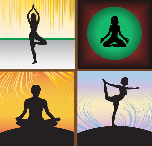 Concepto de yoga — Archivo Imágenes Vectoriales