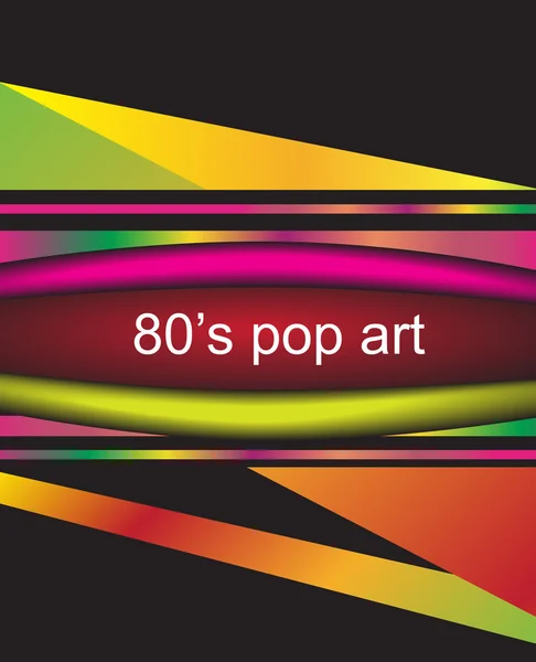 80's pop art background — Stock Vector