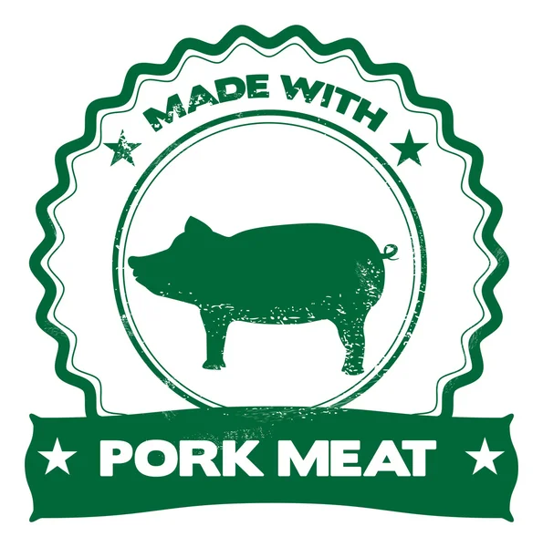 Грандж свинячого м'яса марки — стоковий вектор
