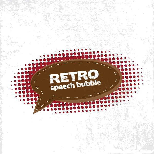 Bolha de fala retro — Vetor de Stock